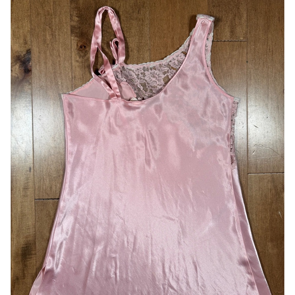 Victoria's Secret Gold Label Pink Lace Tear Drop Nightgown Vintage 90's Wmns‎ Lg - Picture 4 of 8